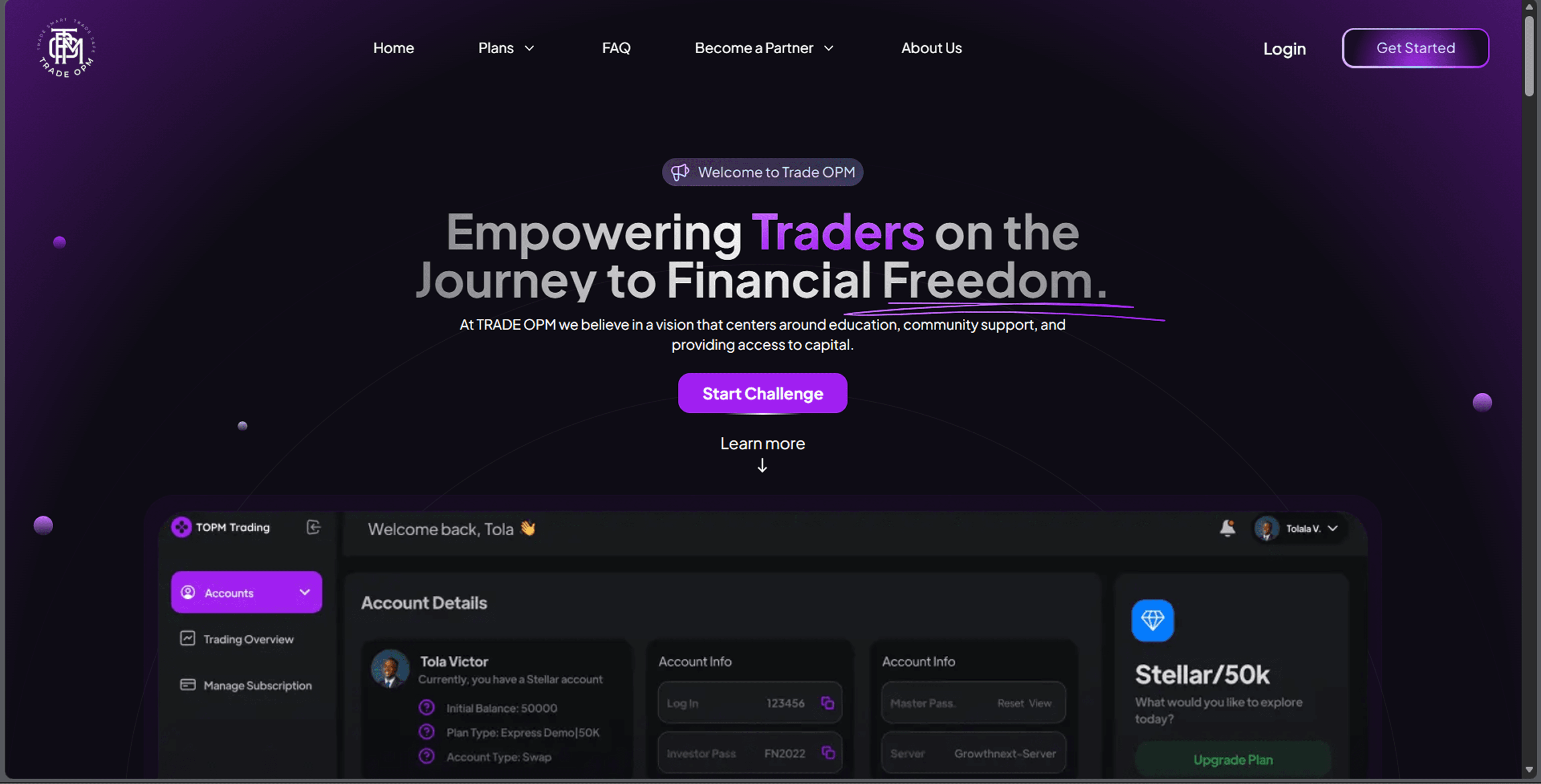TradeOPM screenshot